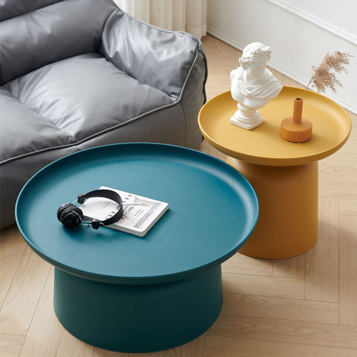 Scandinavian Round Plastic Coffee Table