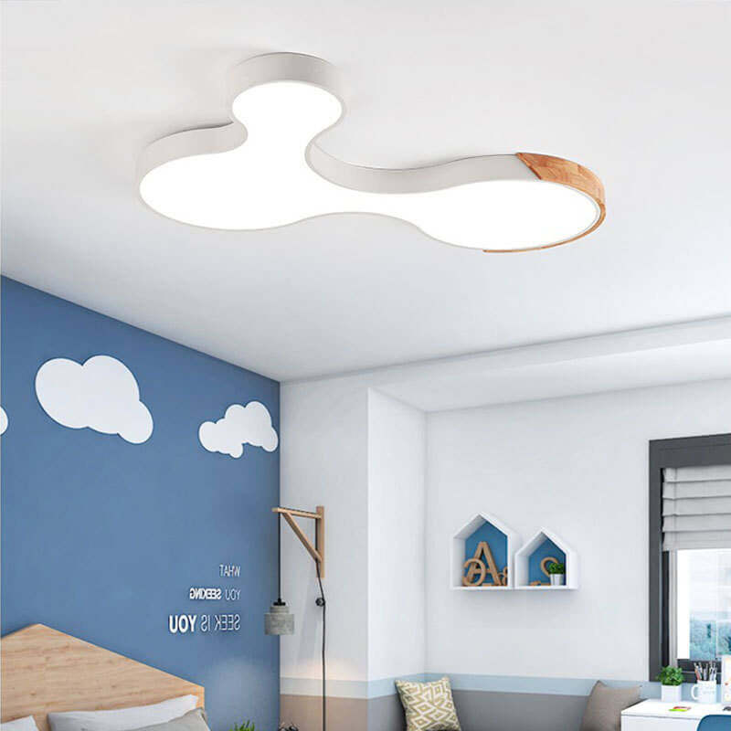 Nordic Macaron Block Clouds LED Flush Mount Light