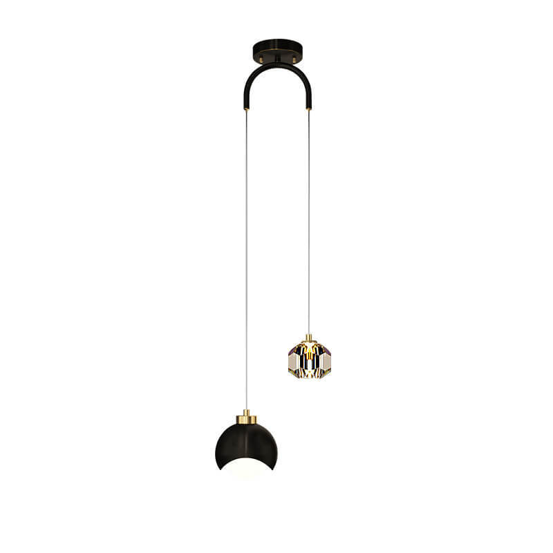 European Iron Brass LED Island Chandelier