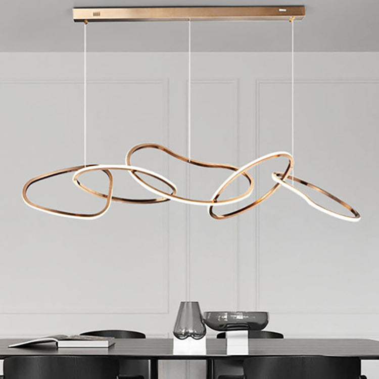 Nordic Stainless Steel Toroidal LED Chandelier