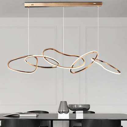 Nordic Stainless Steel Toroidal LED Chandelier