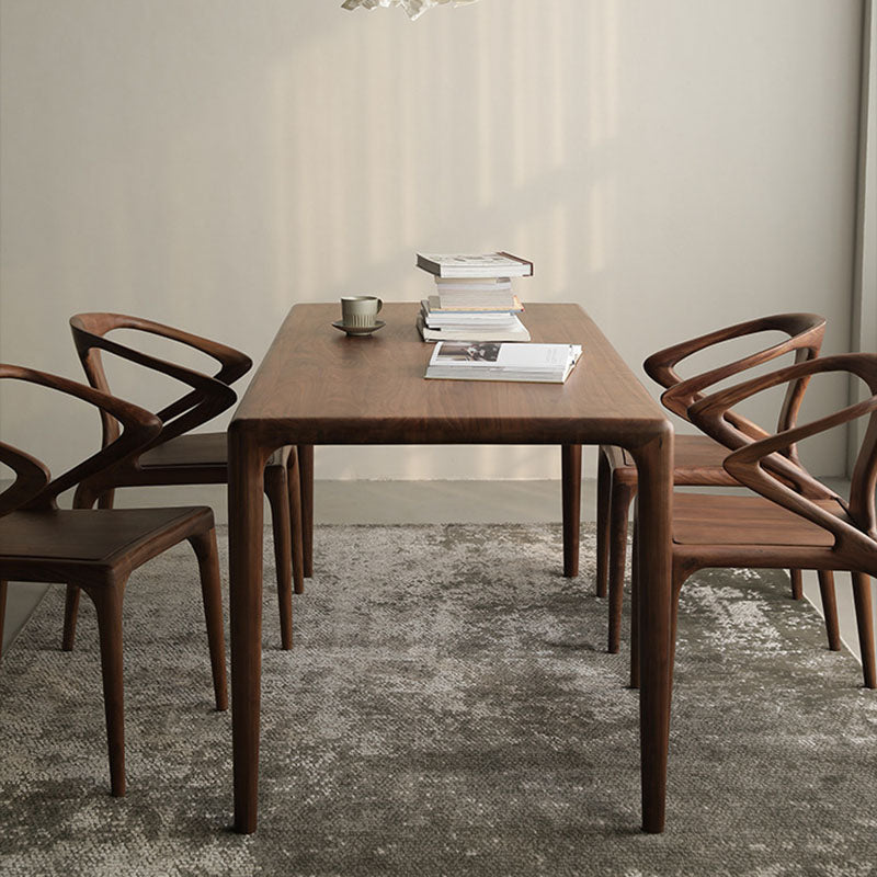 Scandinavian Bent Upholstered Wood Dining Chair