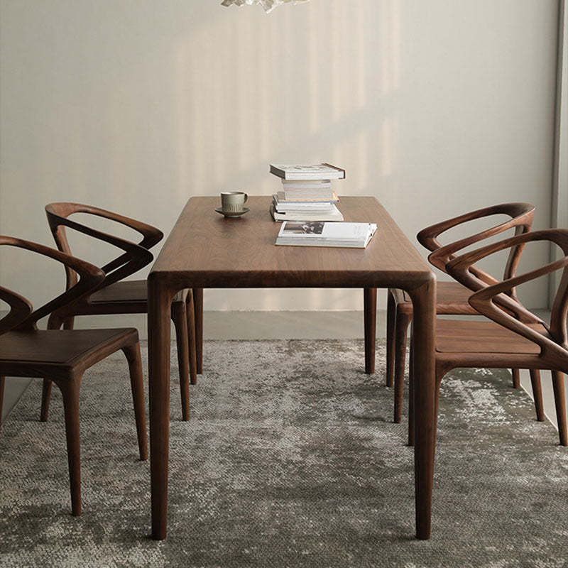 Scandinavian Bent Upholstered Wood Dining Chair