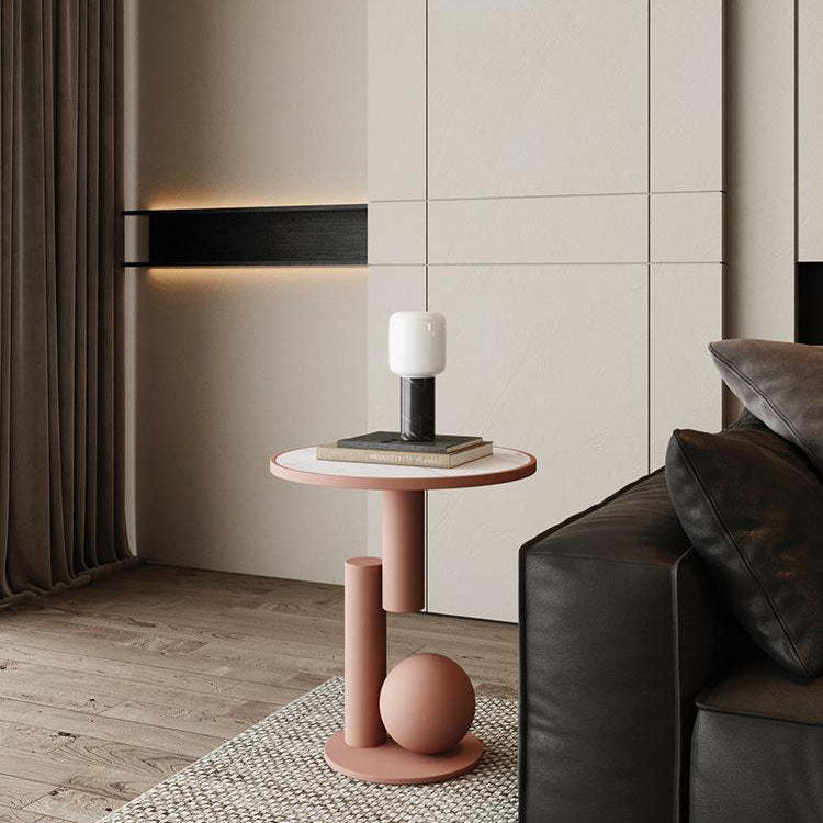 Contemporary Sintered Stone Geometric Coffee Table