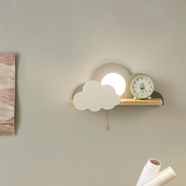 Creative cloud home white glass wall sconces, Lighom — 220V-240V (UK/AU