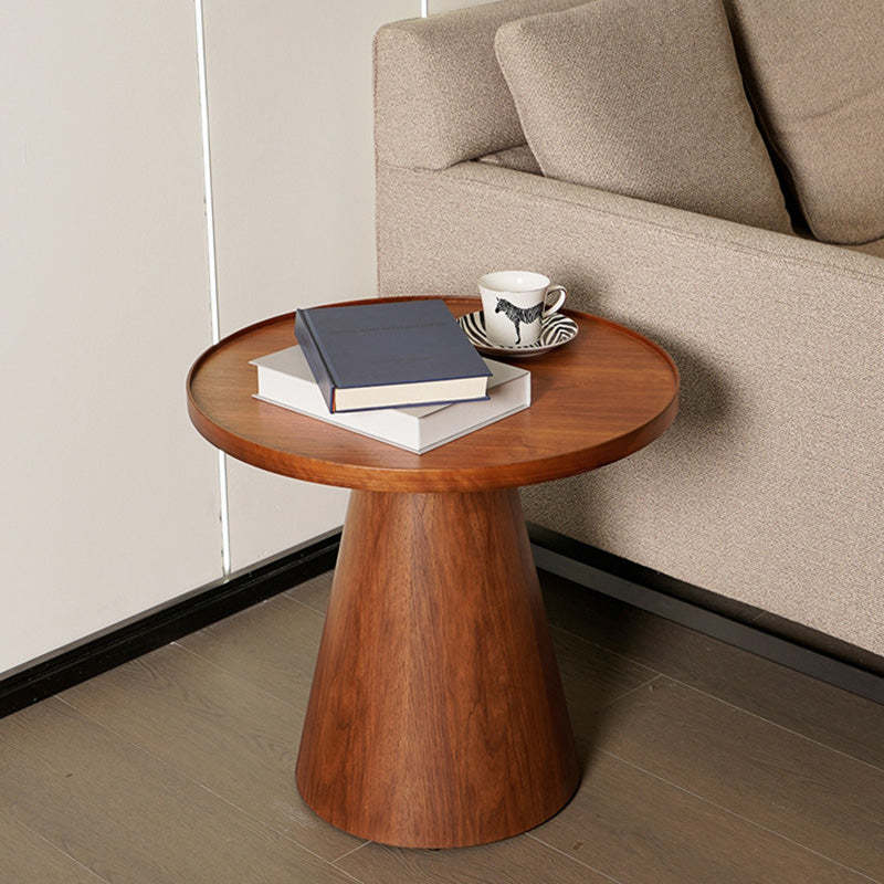 Minimalist Round Wood Coffee Table