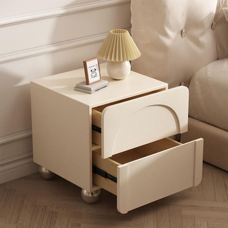 Minimalist Ball-Base Carbon Steel Nightstand