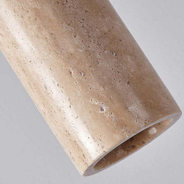 Japanese Wabi-Sabi Solid Wood Stone Island Chandelier