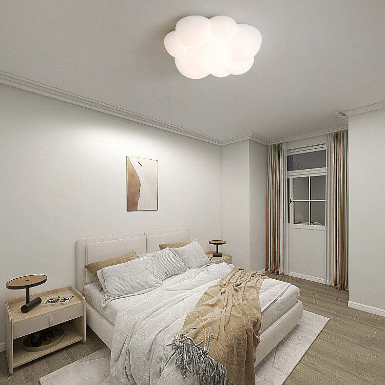 Minimalist Cat Claw Cloud Kids LED Flush Mount