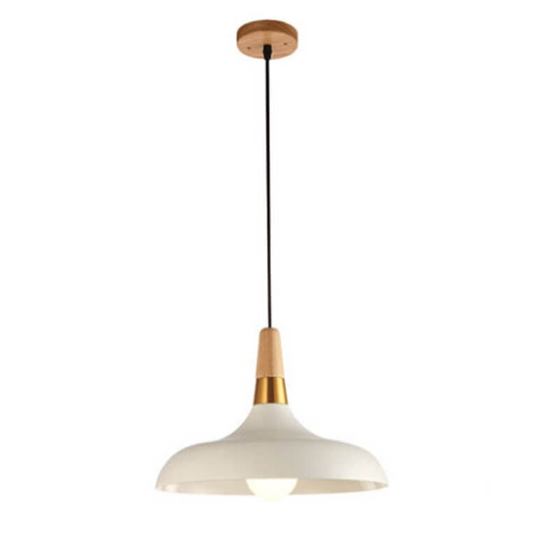 Nordic Macaron Barn Wood Pendant Light