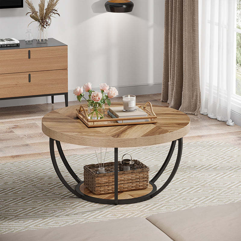 Modern Luxury Round Steel Coffee Table