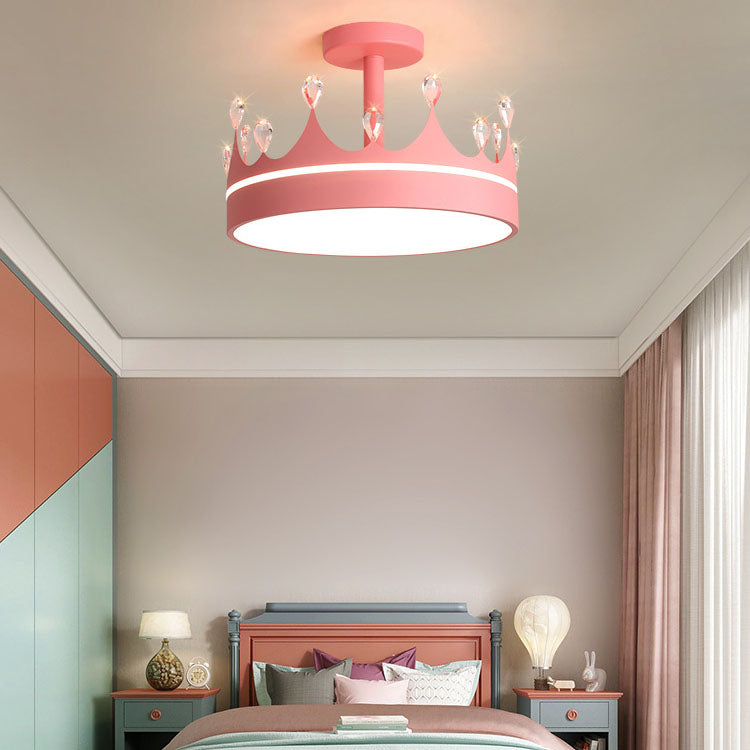 Cartoon Crown LED Kids Ceiling Light