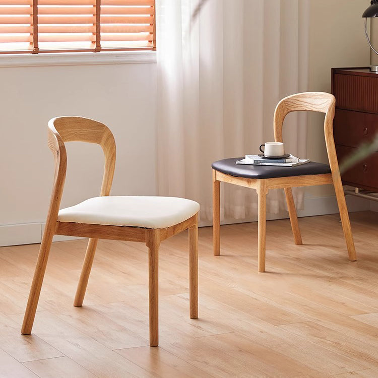 Vintage Braided Rope Wood Dining Chair - Log