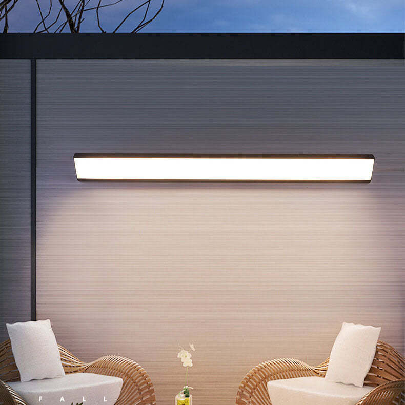 Minimalist Aluminum Acrylic Waterproof Long LED Wall Sconce