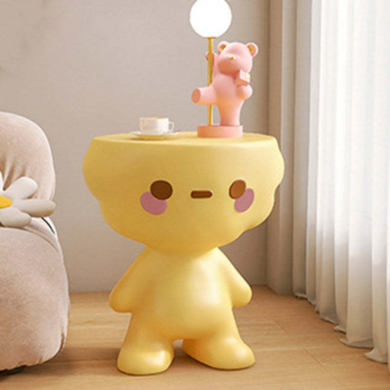 Modern Art Deco Kids Cartoon Resin End Table