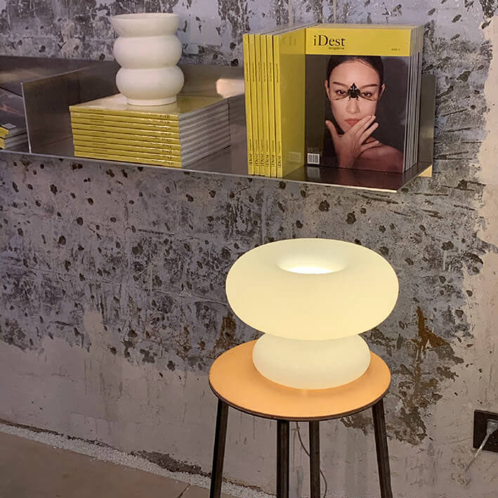 Modern danish mushroom table lamps in glass — 220V-240V (UK/AU)