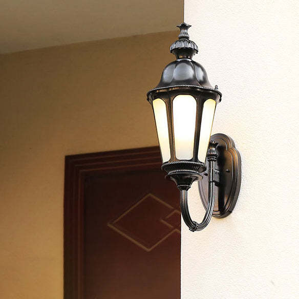 Vintage Aluminum Cylinder Outdoor Wall Light