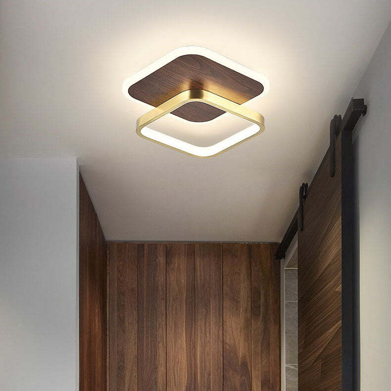 Minimalist Aluminum Circular LED Ceiling Light