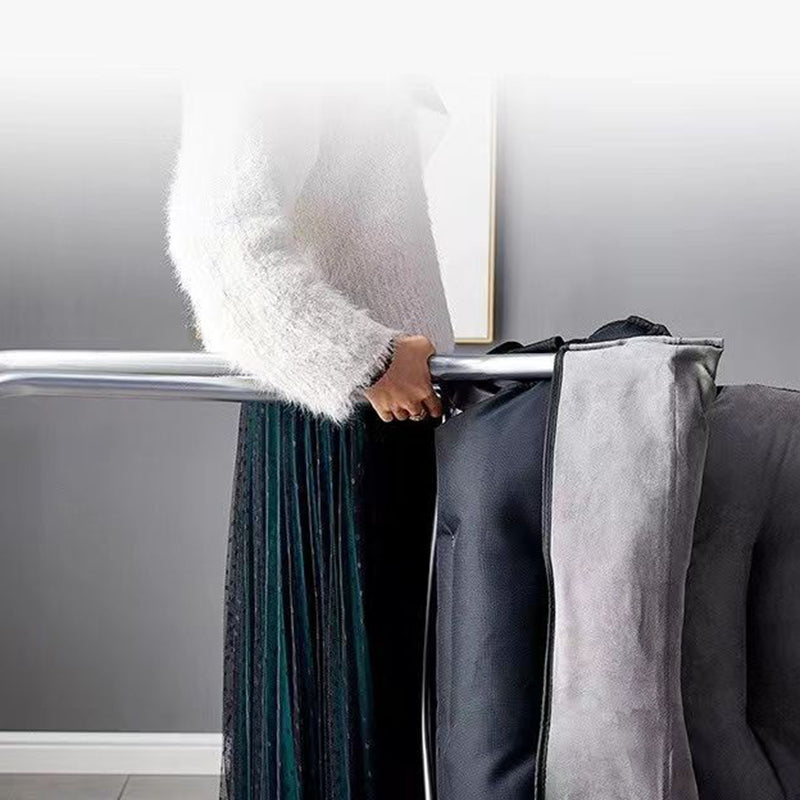 Minimalist Cotton Stainless Steel Accent Chair