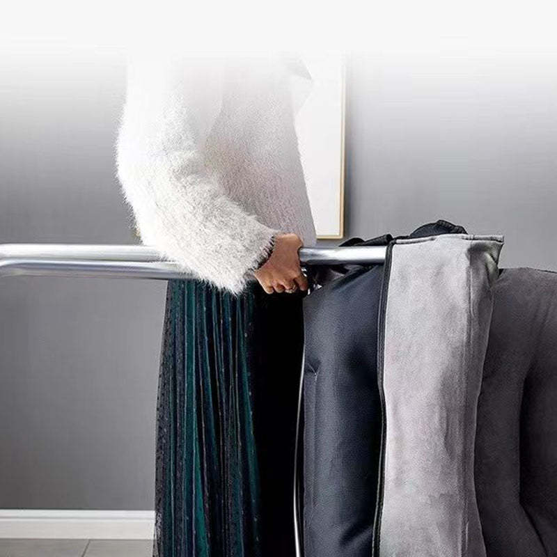 Minimalist Cotton Stainless Steel Accent Chair
