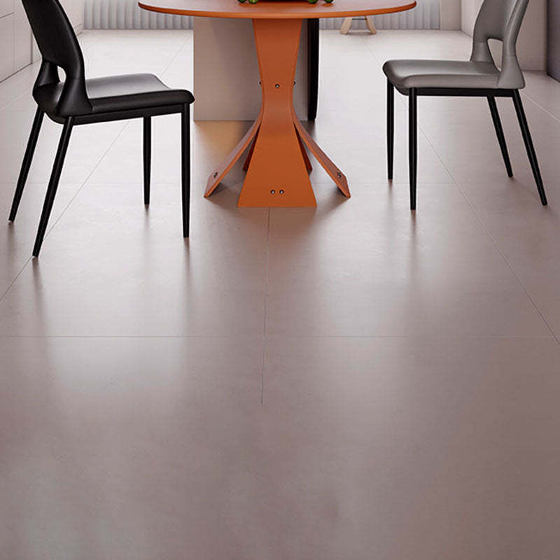 Nordic Curved Leather Hollow Square Dining Chair