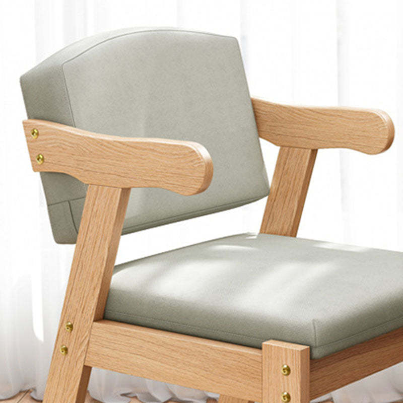 Nordic Wood Fabric Armchair