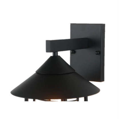 Vintage Industrial Iron Lantern Indoor Outdoor Wall Sconce