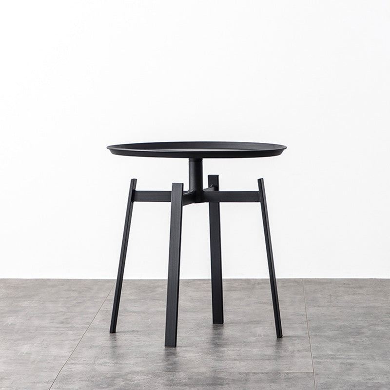 Minimalist Round Iron 4-Leg Coffee Table