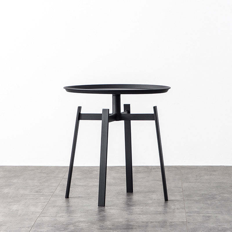 Minimalist Round Iron 4-Leg Coffee Table