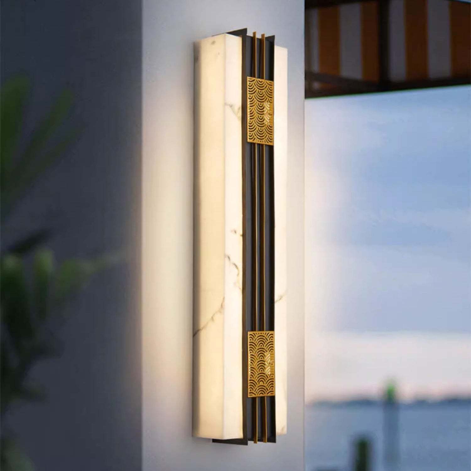 Chinese Stainless Steel Faux Wall Sconce — White Light (5000K) / 110V-120V For US/CA
