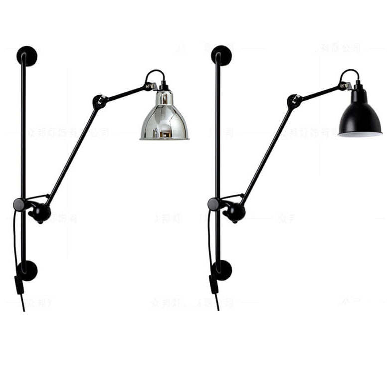 Industrial Vintage Iron Swing Arm Sconce