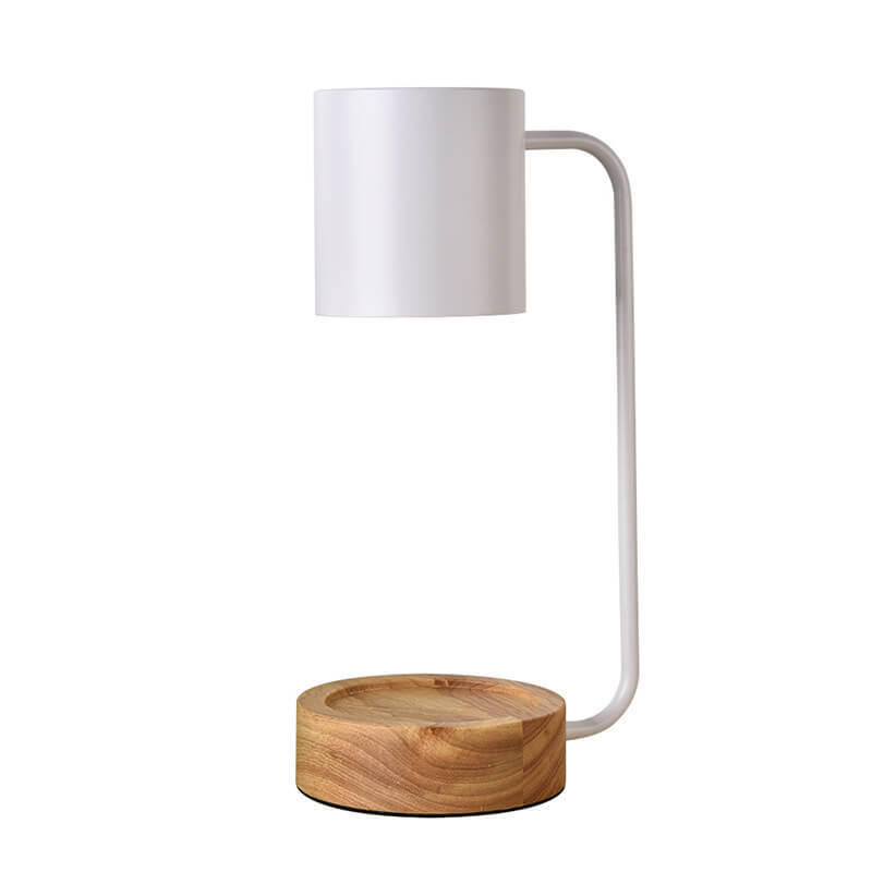 Japanese Wood Timing Dimming Melting Wax Table Lamp — Timing + Dimming / Black / 110V-120V For US/CA