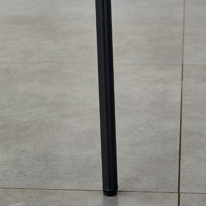 Nordic Round Fabric Metal Dining Chair