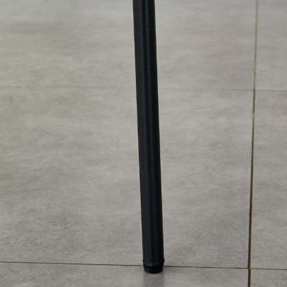 Nordic Round Fabric Metal Dining Chair