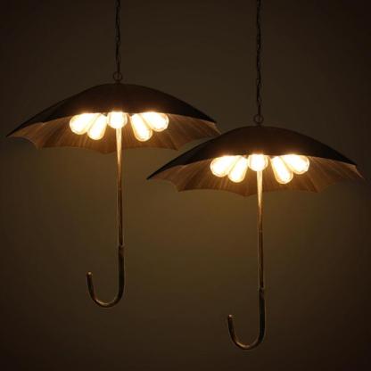 Retro Industrial Umbrella 5-Light Chandelier
