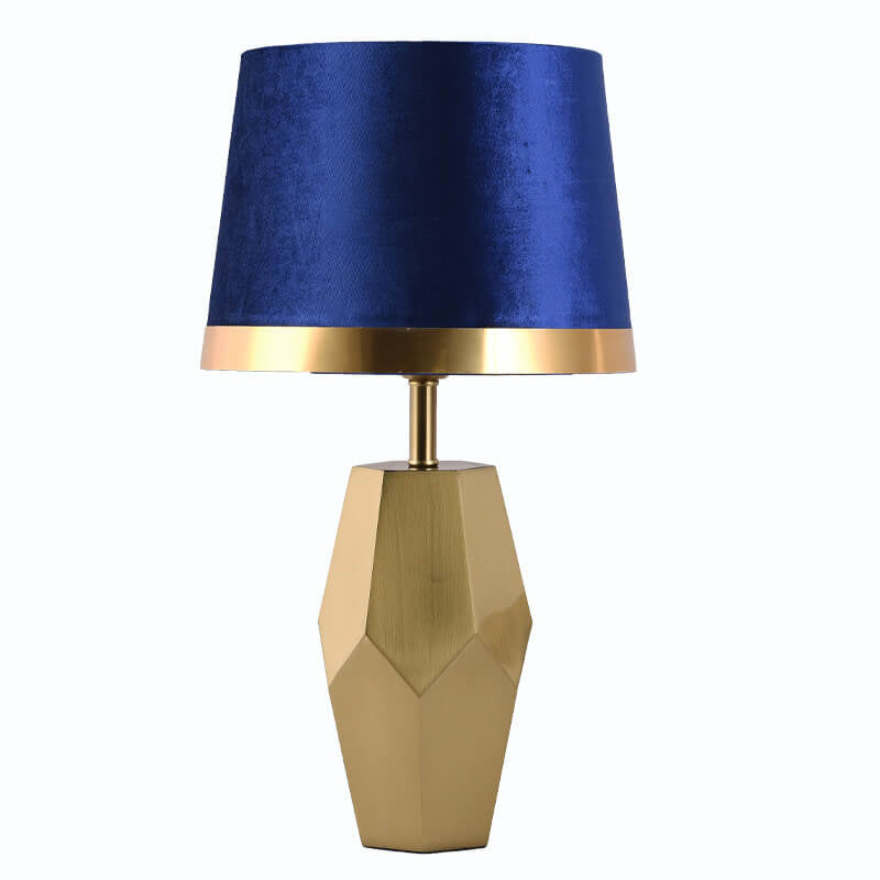 Luxury Art Fabric Metal Geometric Lamp