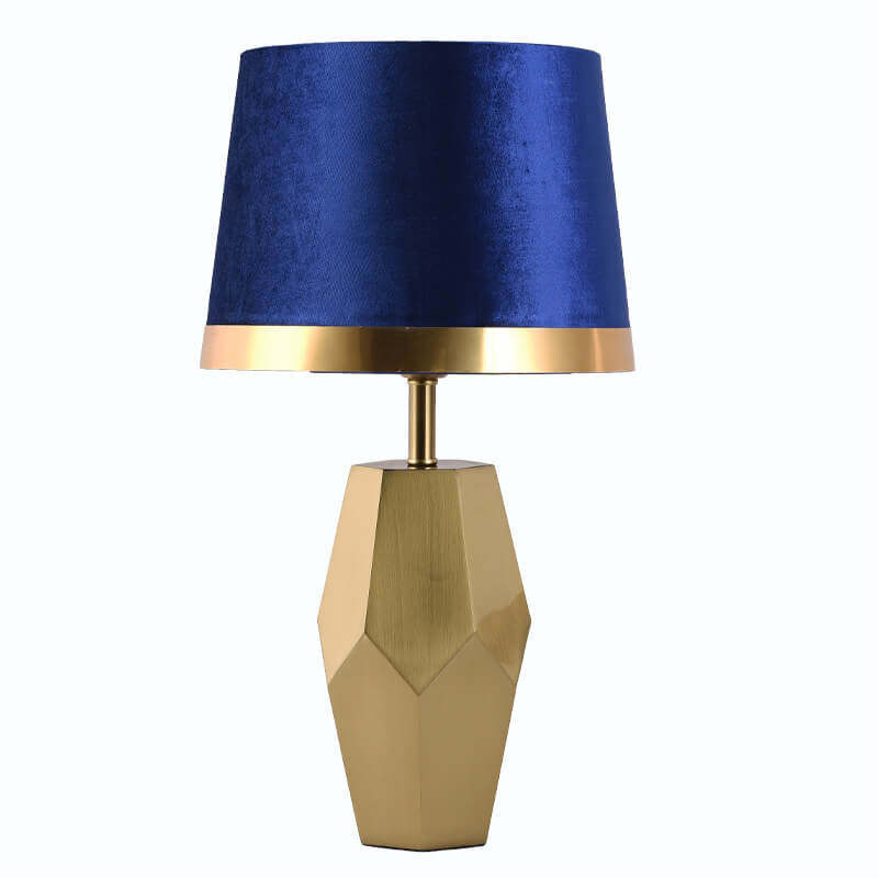 Luxury Art Fabric Metal Geometric Lamp
