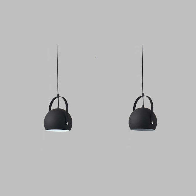 Nordic Macaron Aluminum Semicircle Pendant Light