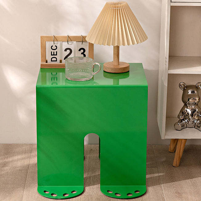 Scandinavian Iron Square End Table