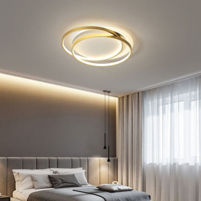 Nordic Luxury Circle Aluminum LED Flush Mount Light