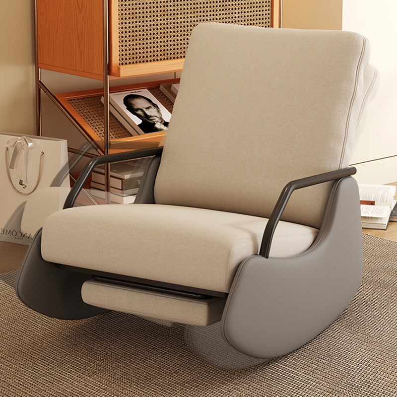 Modern Snowflake Velvet Cat Scratch Leather Recliner