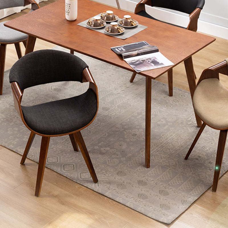 Contemporary Arc Upholstered Dining Chair