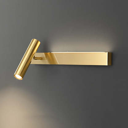 Modern Luxury Rectangle Copper LED Sconce — Small - Left / Gold - 220V-240V For UK/AU / Neutral Light (4000K)