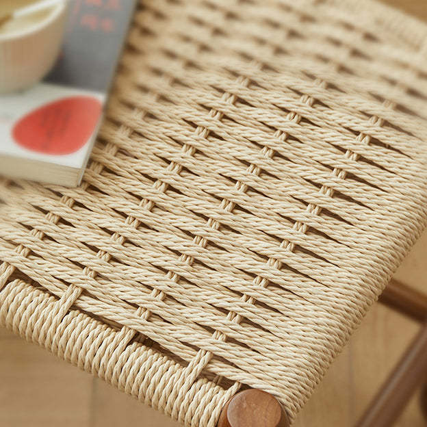 Vintage Wood Kraft Rope Coffee Table