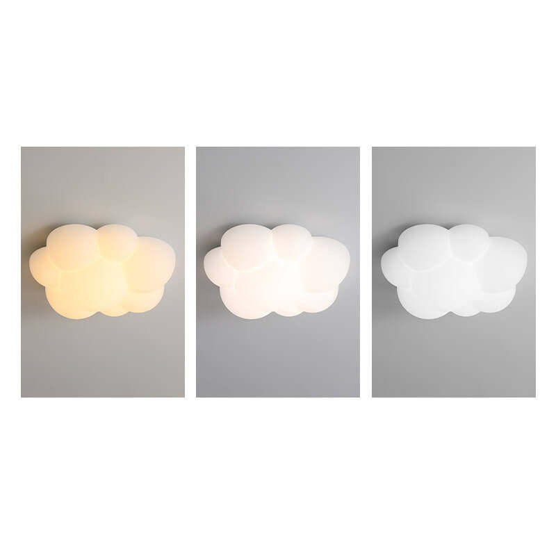 Minimalist Cat Claw Cloud Kids LED Flush Mount