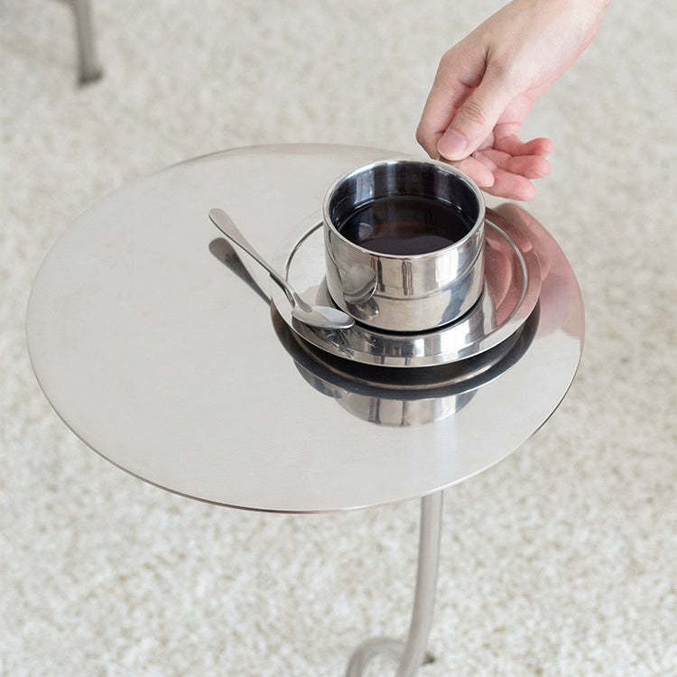 Minimalist J-Shape Steel Coffee Table