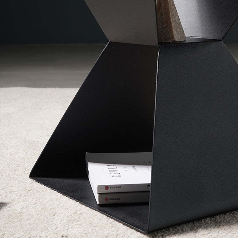 Contemporary Pyramid Steel Coffee Table