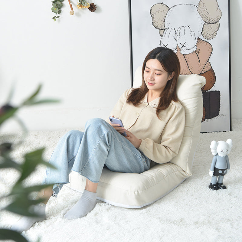 Minimalist Fabric Brushed Cotton Armless Sofa