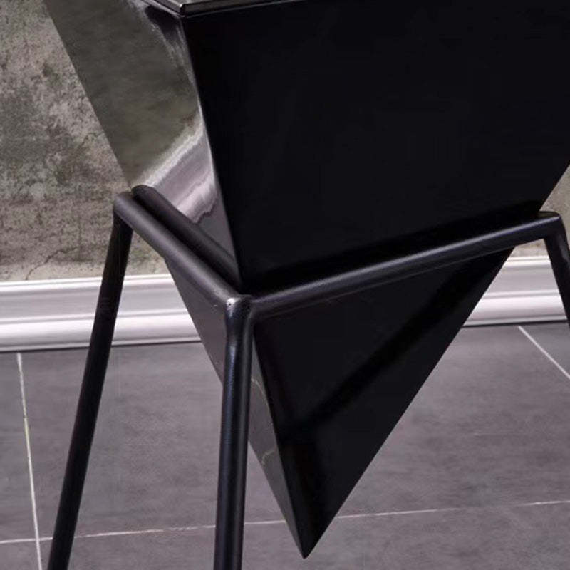 Nordic Pyramid Glass Slate Side Table