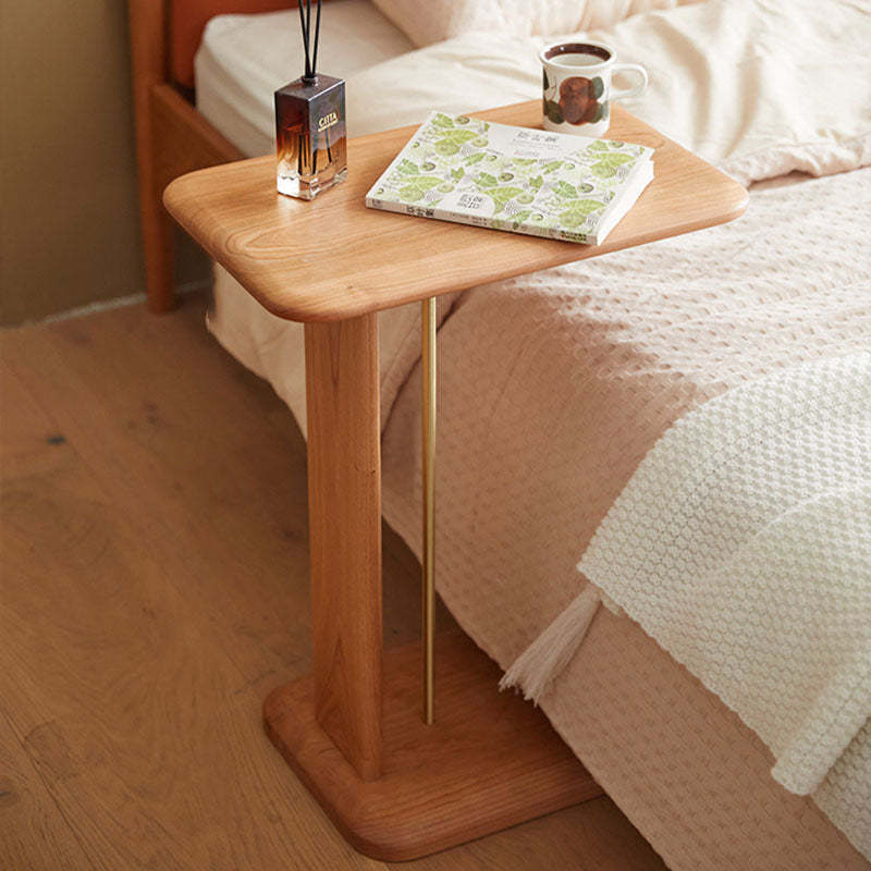 Minimalist Square Wood End Table